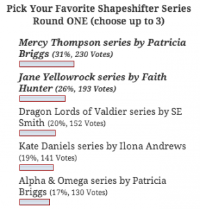 Favorite Shifters Series Round one Finalists
